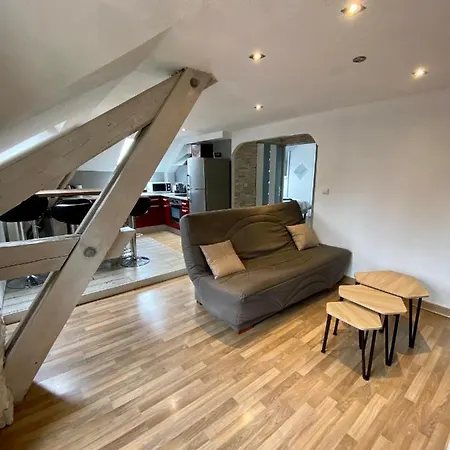 Duplex Au Centre D'aix アパート エクスレバン